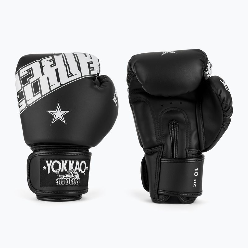 Boxerské rukavice YOKKAO Lettering Boxing black