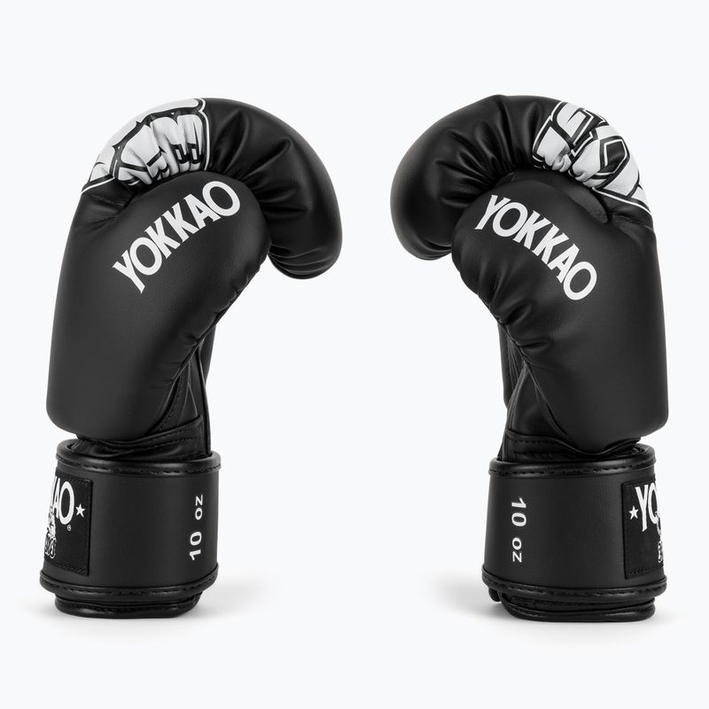 Boxerské rukavice YOKKAO Lettering Boxing black 4