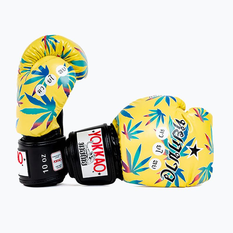 Pánské boxerské rukavice YOKKAO Wax yellow 3