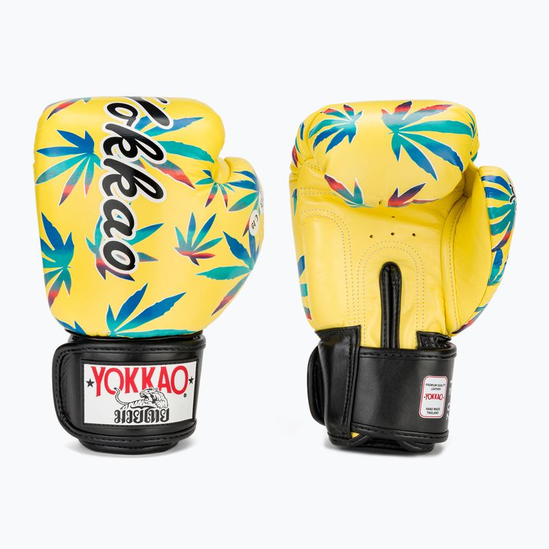 Pánské boxerské rukavice YOKKAO Wax yellow