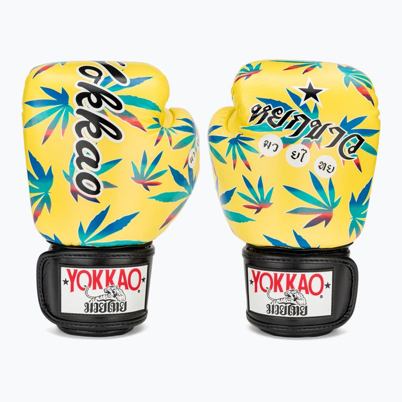 Pánské boxerské rukavice YOKKAO Wax yellow 2