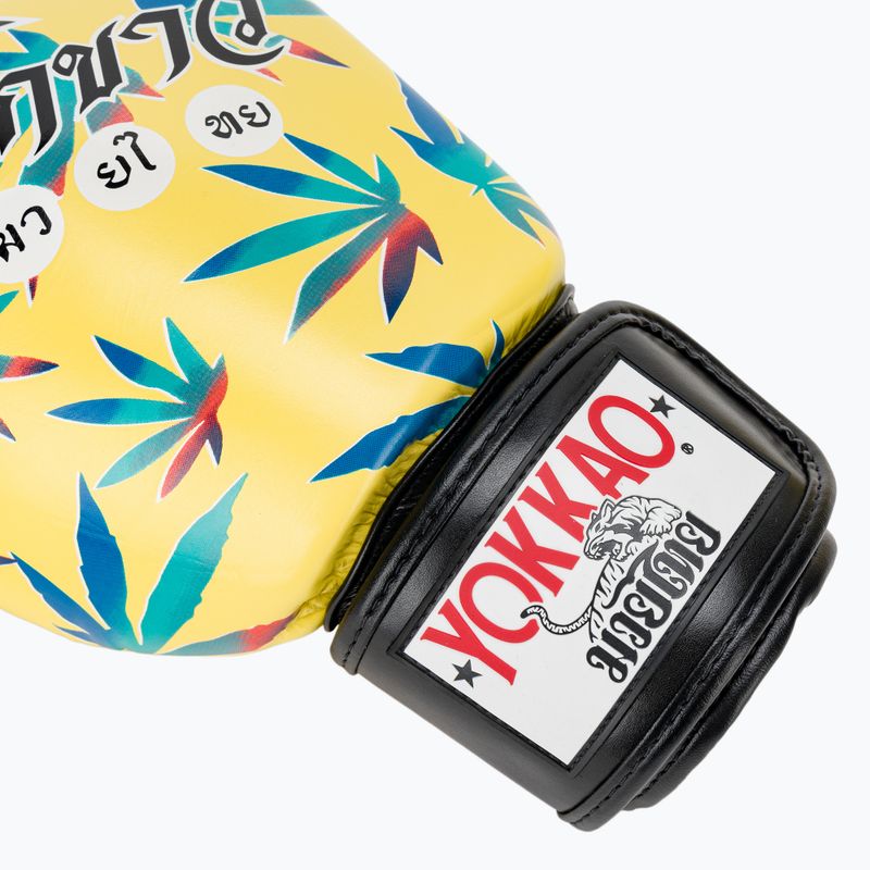 Pánské boxerské rukavice YOKKAO Wax yellow 7
