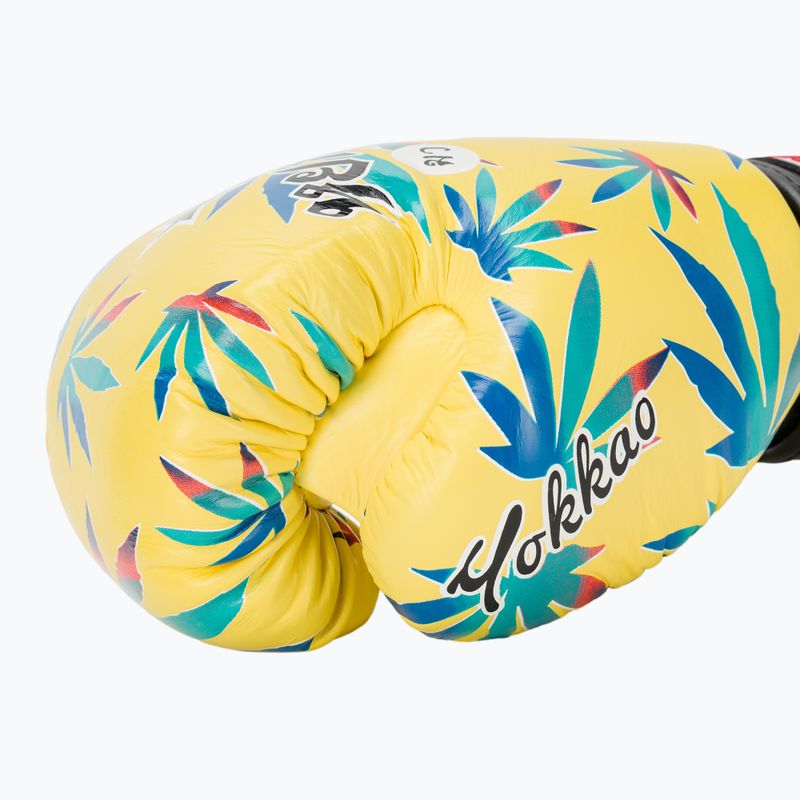 Pánské boxerské rukavice YOKKAO Wax yellow 8