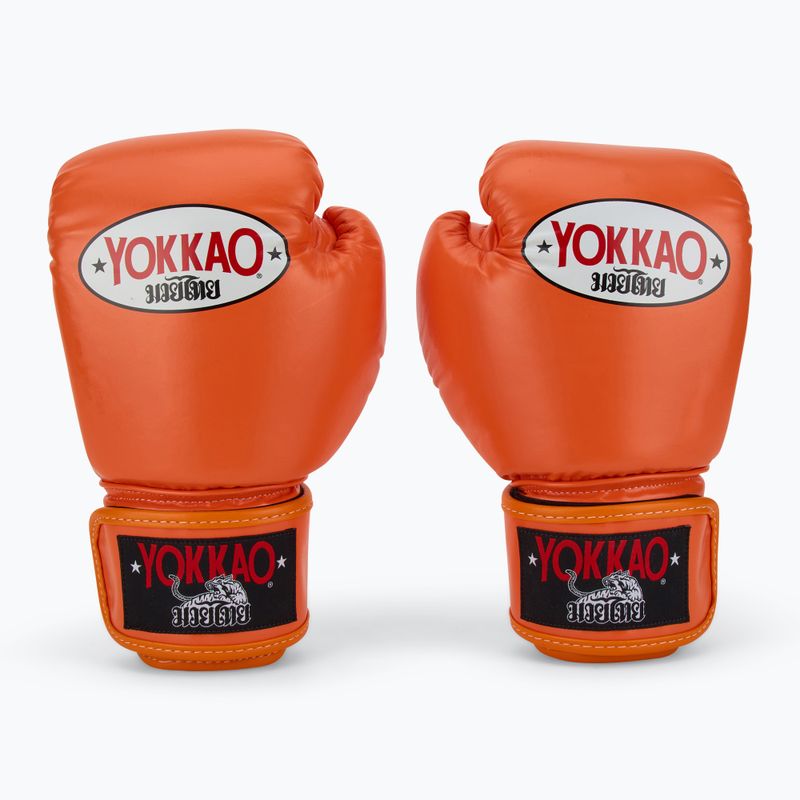 Pánské boxerské rukavice YOKKAO Matrix orange ibis 2
