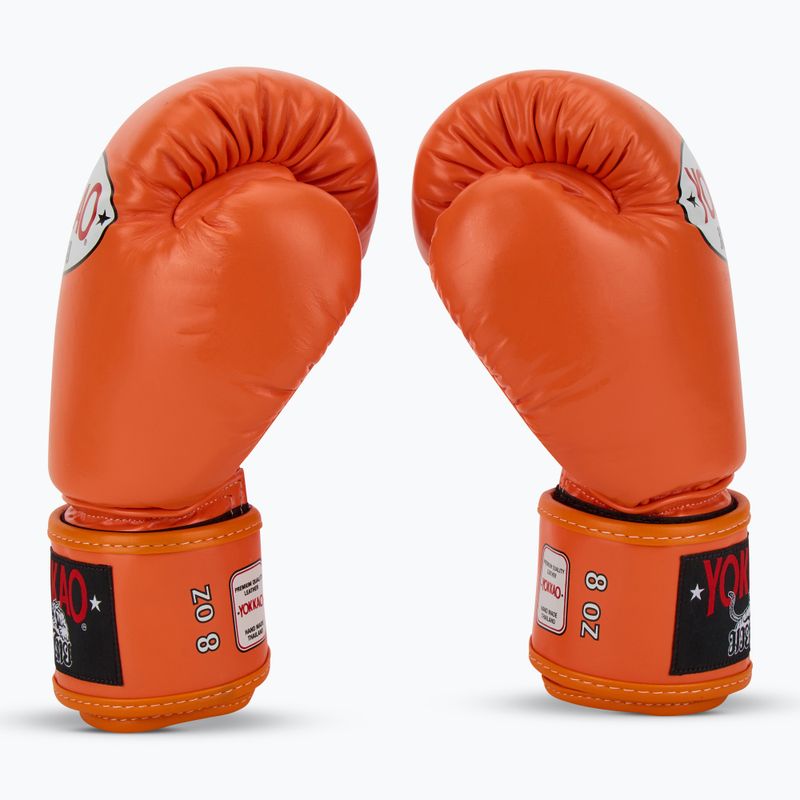 Pánské boxerské rukavice YOKKAO Matrix orange ibis 4