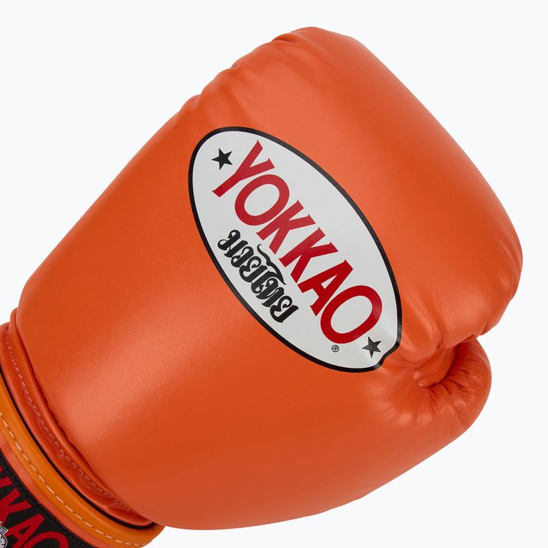 Pánské boxerské rukavice YOKKAO Matrix orange ibis 5