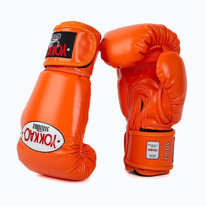 Pánské boxerské rukavice YOKKAO Matrix orange ibis 8