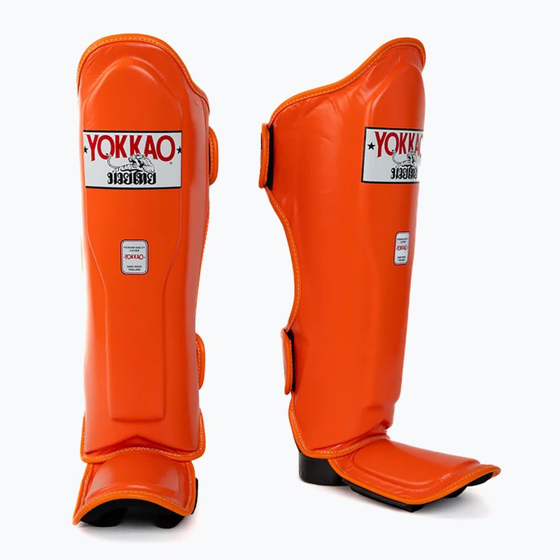 Chrániče holenních kostí a chodidel YOKKAO Matrix orange ibis 2