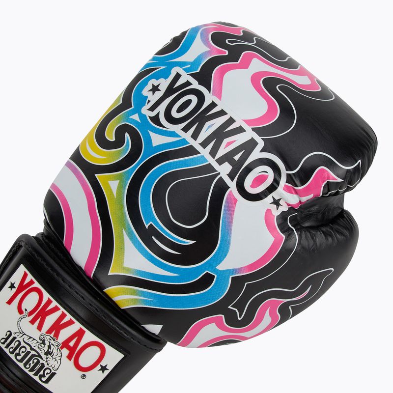 Pánské boxerské rukavice YOKKAO Flames black 5