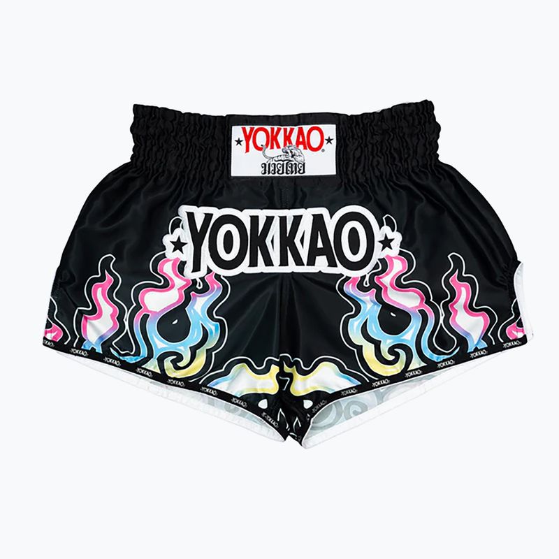 Pánské fitness šortky  YOKKAO Flames CarbonFit black