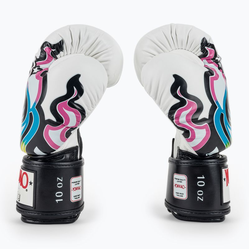 Pánské boxerské rukavice YOKKAO Flames white 4