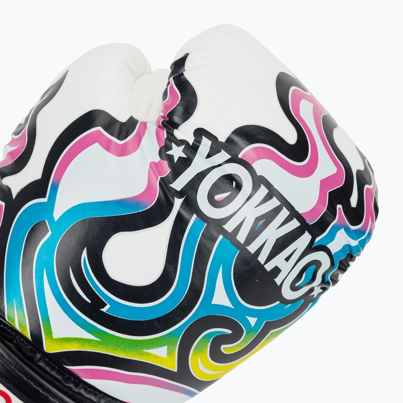 Pánské boxerské rukavice YOKKAO Flames white 5