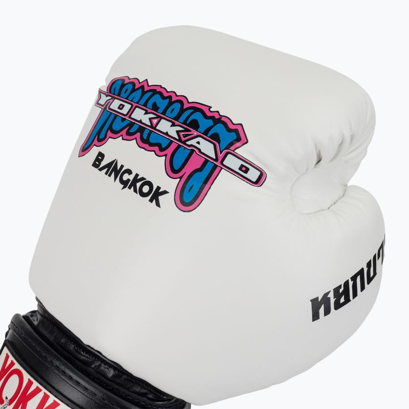 Pánské boxerské rukavice YOKKAO East Club white 5