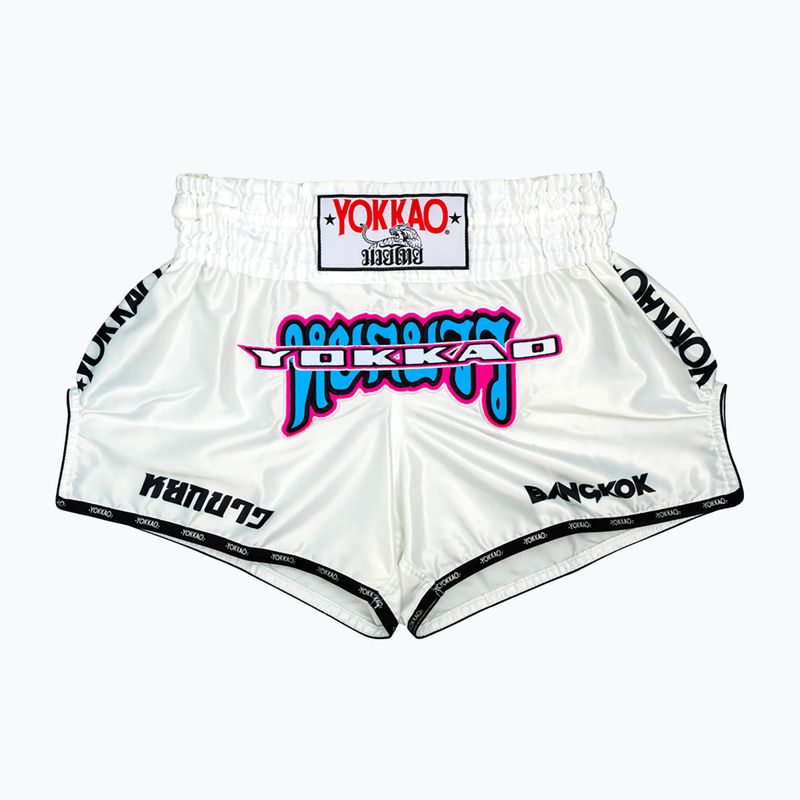 Pánské fitness šortky  YOKKAO East Club Fight white