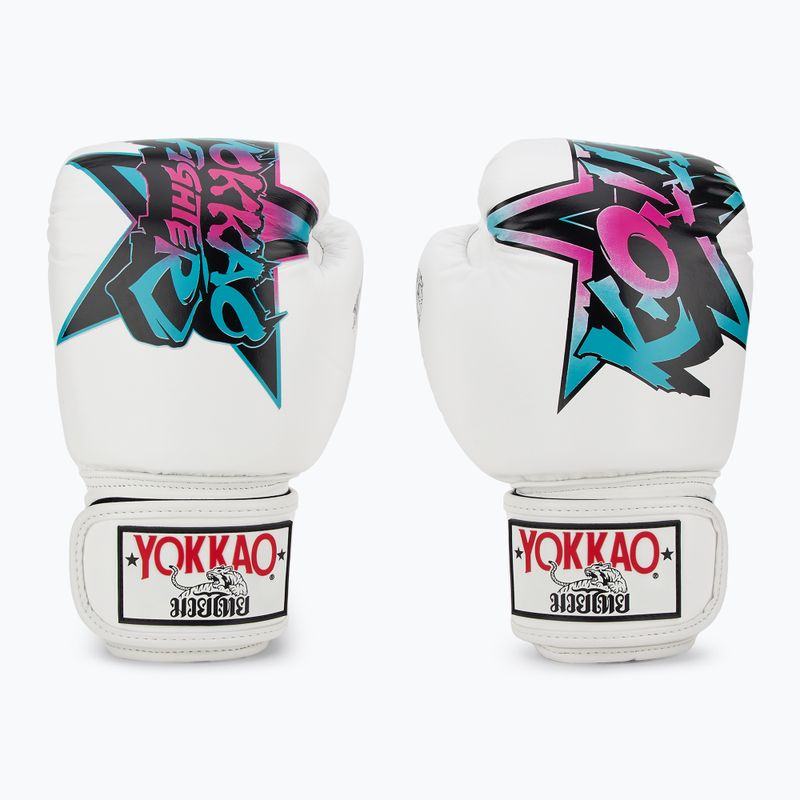 Pánské boxerské rukavice YOKKAO Fighter KO white 2