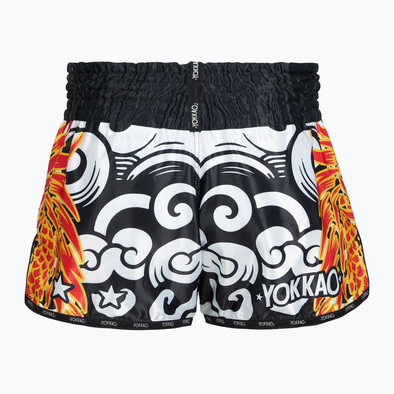 Pánské tréninkové šortky YOKKAO Dragon Muay Thai black/white 2