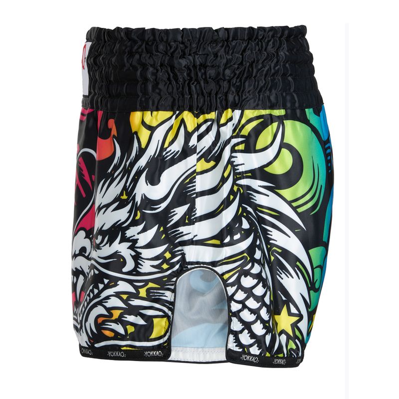 Pánské tréninkové šortky YOKKAO Dragon Muay Thai pink/blue 3