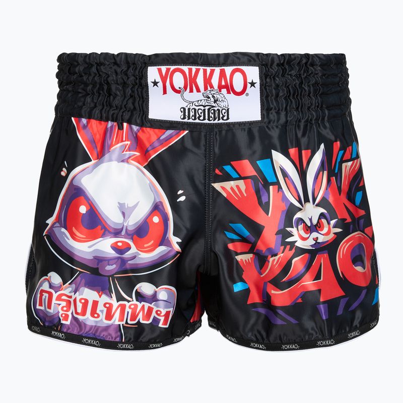 Pánské tréninkové šortky YOKKAO Angry Rabbit Muay Thai black