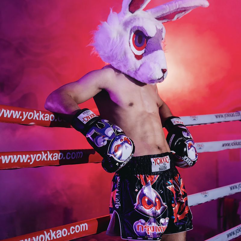 Pánské tréninkové šortky YOKKAO Angry Rabbit Muay Thai black 7