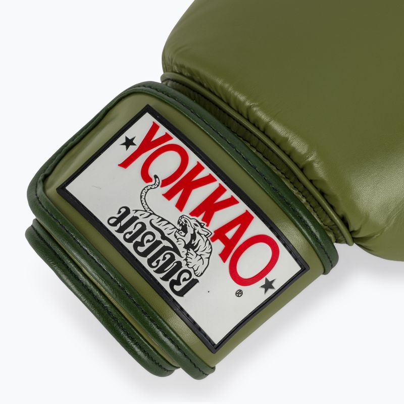 Boxerské rukavice YOKKAO Late Show Boxing olive 6