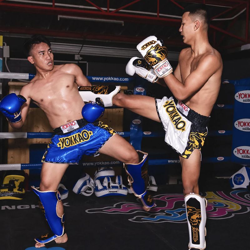 Pánské tréninkové šortky YOKKAO Original Muay Thai white 6
