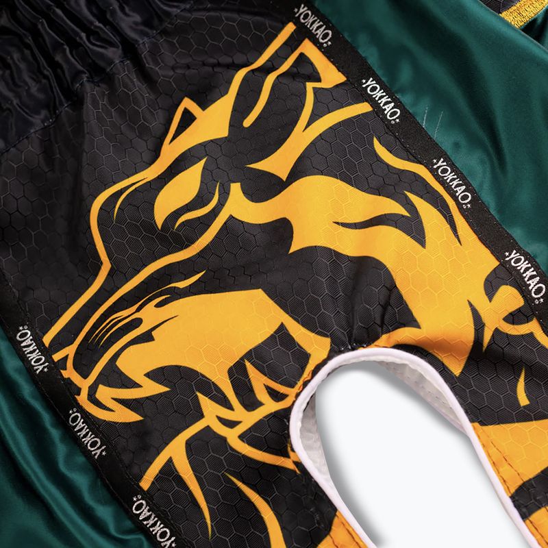 Pánské tréninkové šortky YOKKAO Original Muay Thai green 5