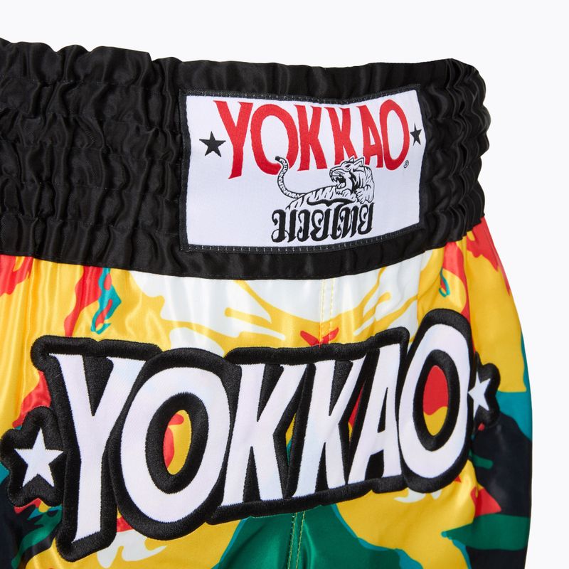 Pánské tréninkové šortky YOKKAO Sunday Trip Muay Thai gold 4