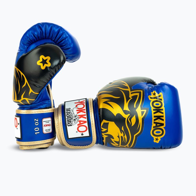 Boxerské rukavice YOKKAO Original Boxing Gloves electric blue 3