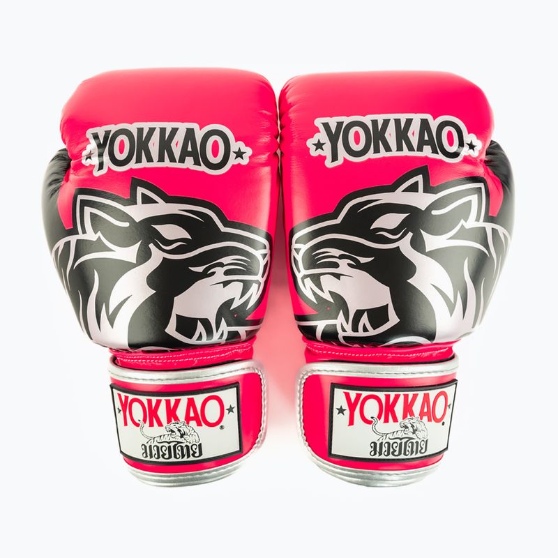 Boxerské rukavice YOKKAO Original Boxing Gloves fuchsia