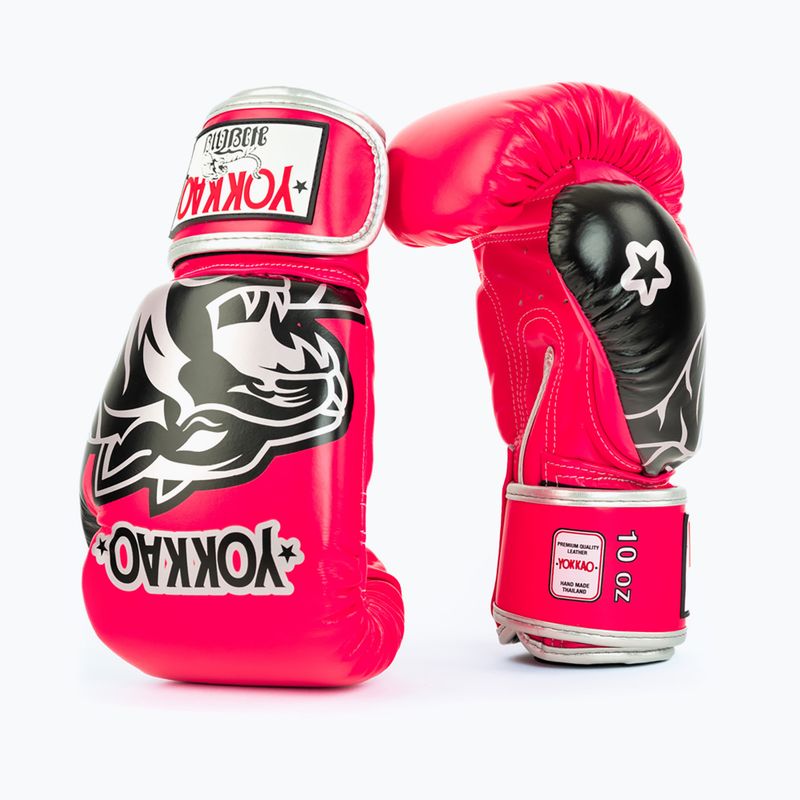 Boxerské rukavice YOKKAO Original Boxing Gloves fuchsia 2