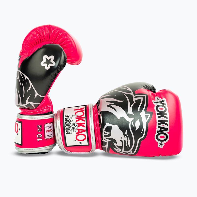 Boxerské rukavice YOKKAO Original Boxing Gloves fuchsia 3