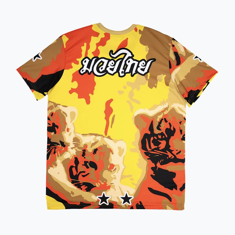 Pánské tréninkové tričko YOKKAO Tiger Family Muay Thai Workout Tee gold 2