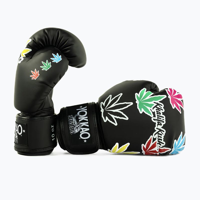 Boxerské rukavice YOKKAO Khalifa Kush Boxing black 4