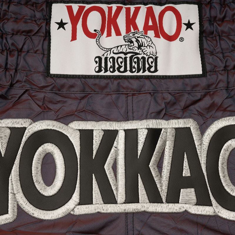 Pánské tréninkové šortky YOKKAO Lunar Muay Thai iridescent blue grey 7