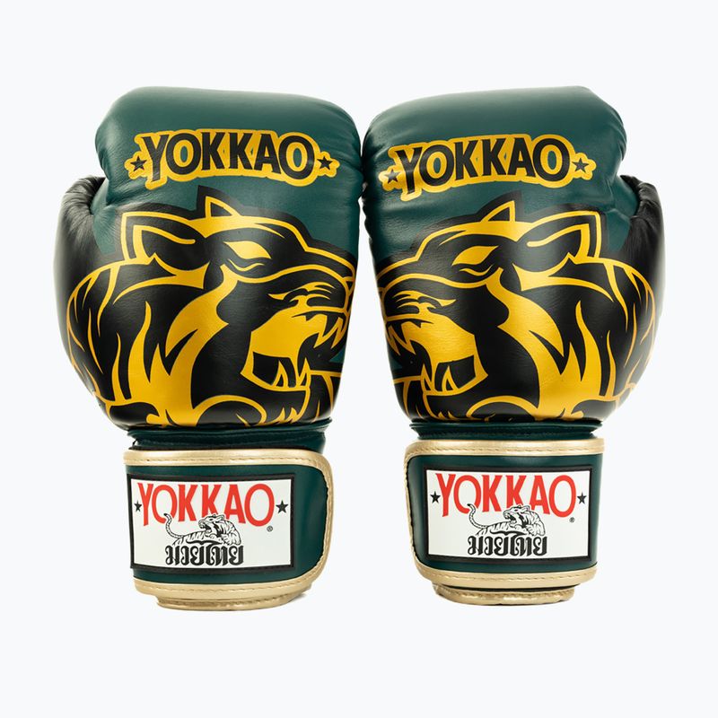 Boxerské rukavice YOKKAO Original Boxing Gloves forest green 2
