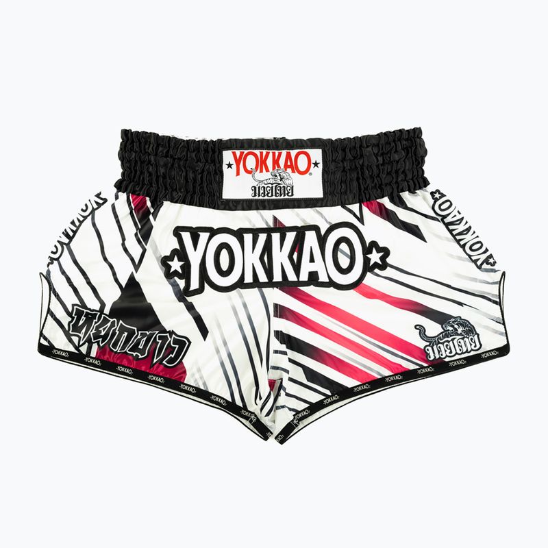 Pánské tréninkové šortky YOKKAO Power Muay Thai white