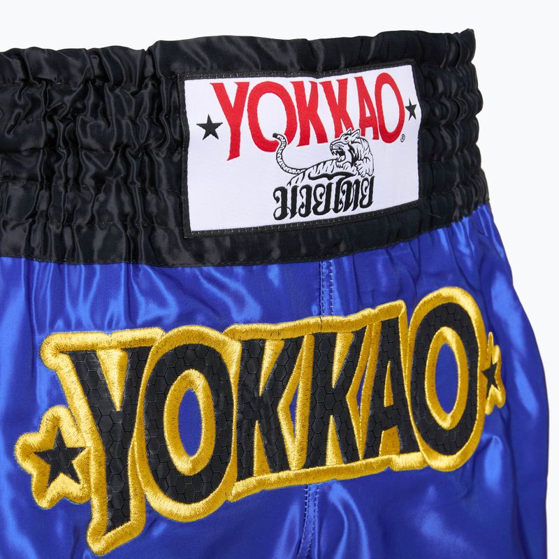 Pánské tréninkové šortky YOKKAO Original Muay Thai electric blue 4