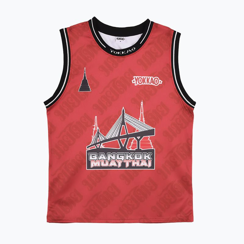 Pánské tréninkové tričko YOKKAO Basket Bridge Tank Top red