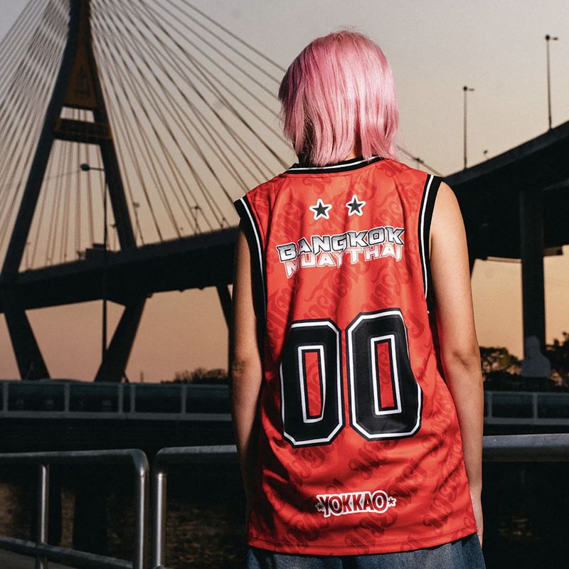 Pánské tréninkové tričko YOKKAO Basket Bridge Tank Top red 4