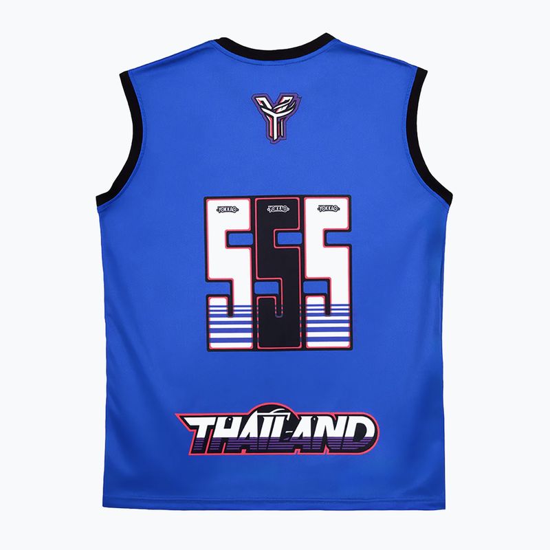 Pánské tréninkové tričko YOKKAO Tiger Workout Tank Top blue 2