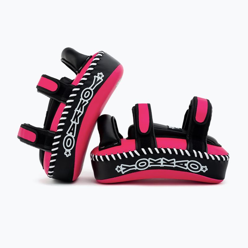 Tréninkové terče YOKKAO Freestyle Kicking Pads 2 pcs. fuchsia/black 5
