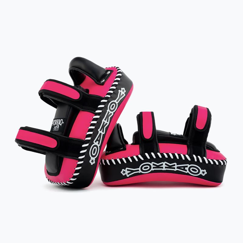 Tréninkové terče YOKKAO Freestyle Kicking Pads 2 pcs. fuchsia/black 7
