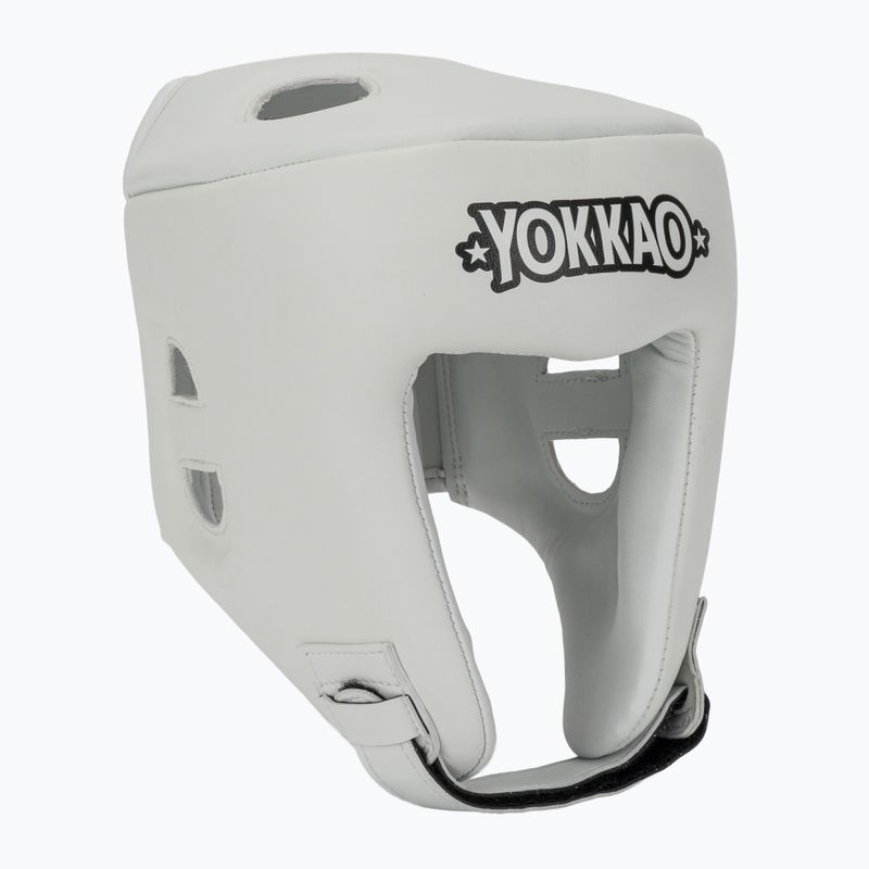 Boxerská helma YOKKAO Competition white