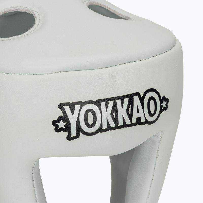 Boxerská helma YOKKAO Competition white 4