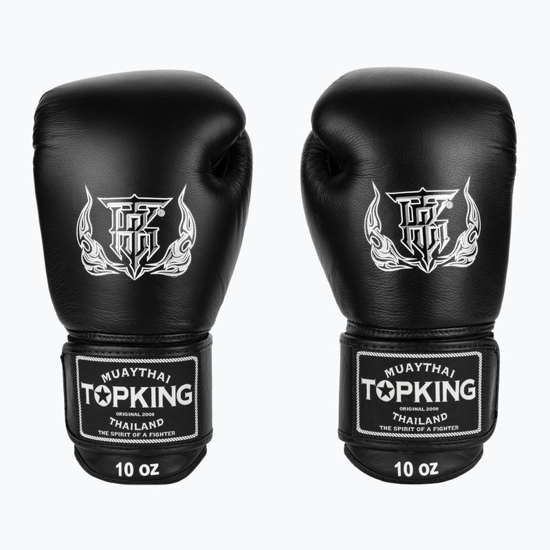 Top King Muay Thai Ultimate černé boxerské rukavice