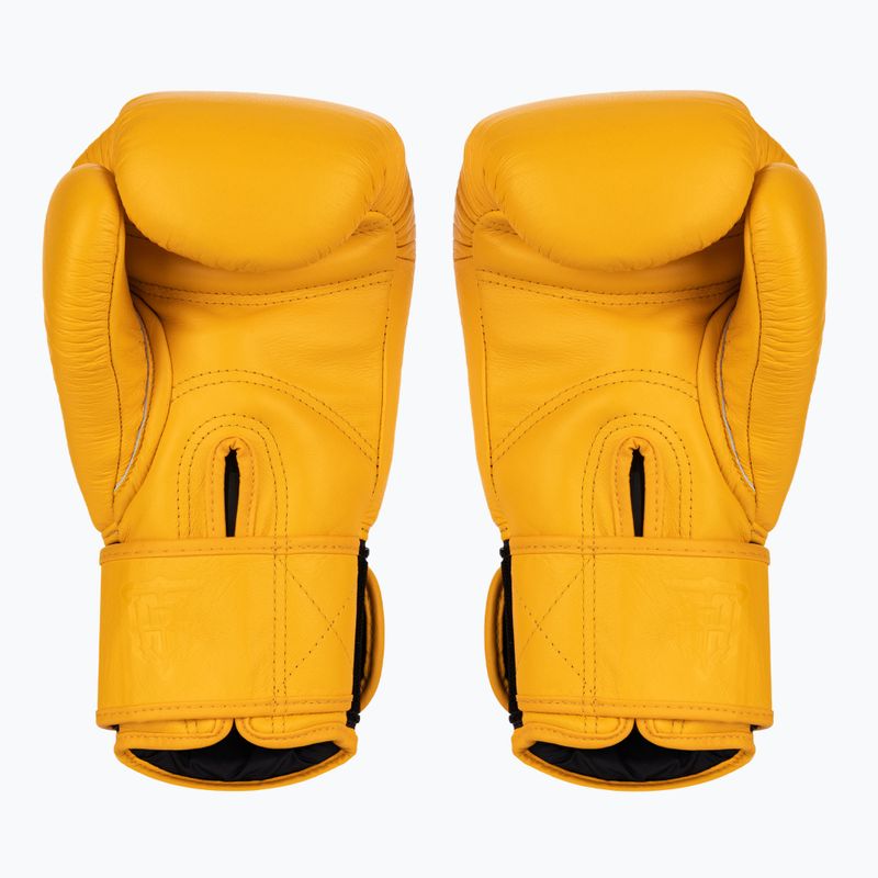 Top King Muay Thai Ultimate žluté boxerské rukavice 2