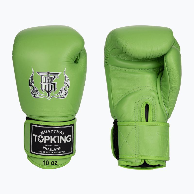Top King Muay Thai Ultimate zelené boxerské rukavice 3