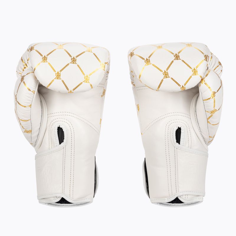 Boxerské rukavice Top King Boxing Chain bílé/zlaté 2