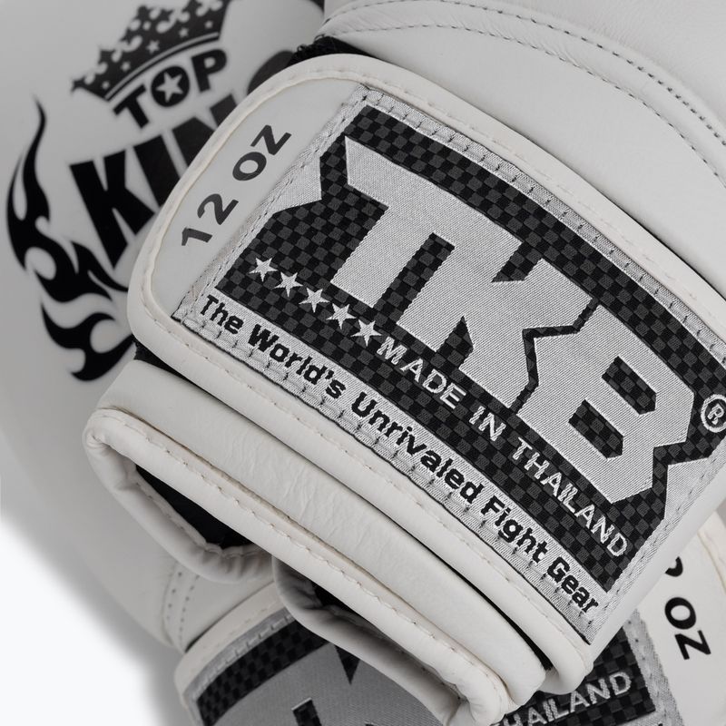 Boxerské rukavice Top King Muay Thai Super white TKBGSV-WH 5