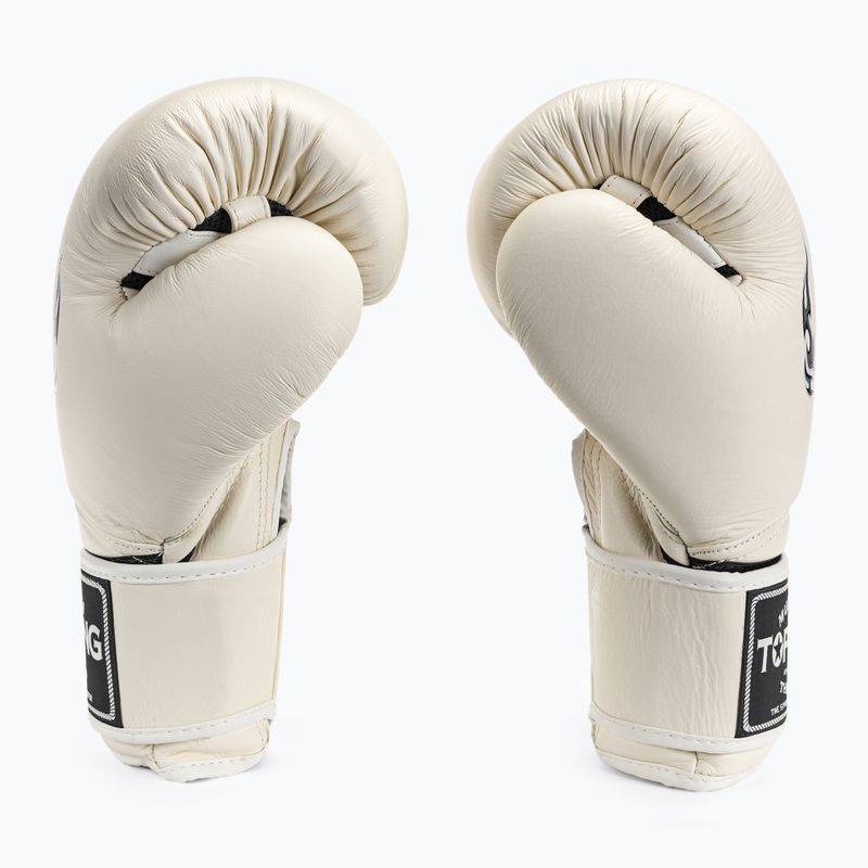 Top King Muay Thai boxerské rukavice Super Air bílé 3